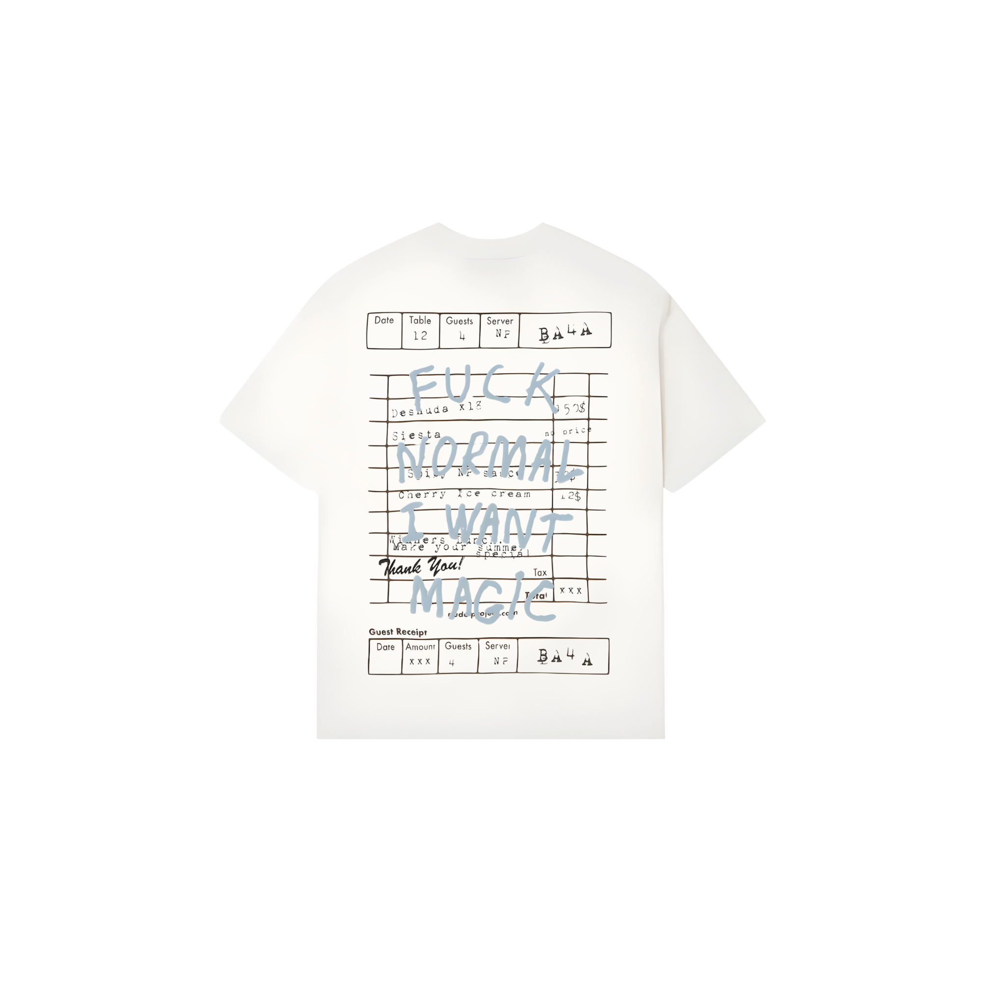 Oversized Heavyweight T-Shirt RECEIPT